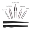 Cartoon Manga Pen Tip Pen Set Anime Paint Drawing Multifunction Pen Dip Calligraphy Drawing Tool Set 5 Nib + 2 Holder + 1 Eraser 3