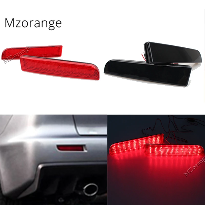 三菱および三菱車用のリアバンパーブレーキライト スポーツ反射板 08 14 Aliexpress