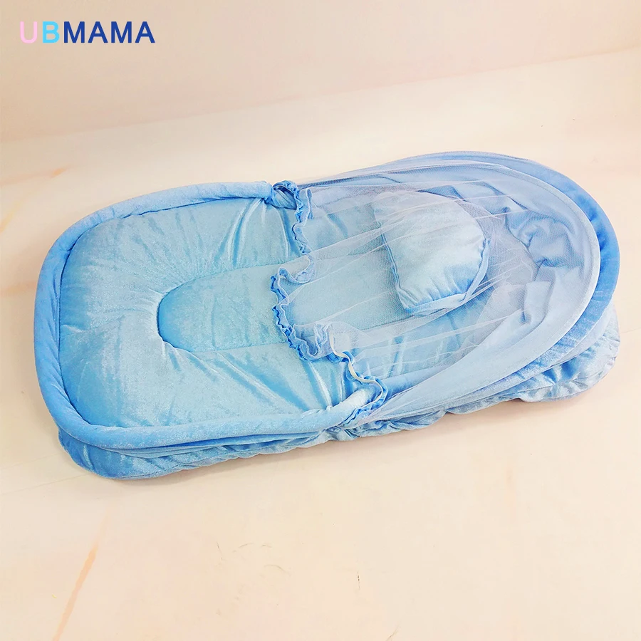 Красный синий с сеткой Портативный складной бесплатная установка складной кроватка детская Монголия сумка кроватки BB новорожденного