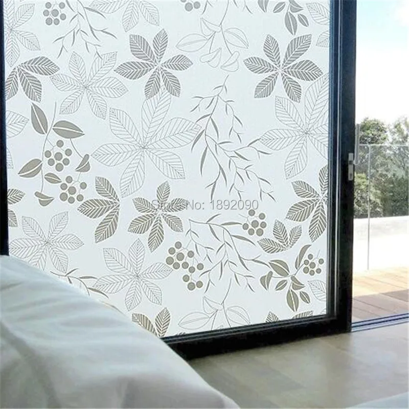 2018 60cm*200cm Frosted Privacy Glass Window Film Adhesive Embossed