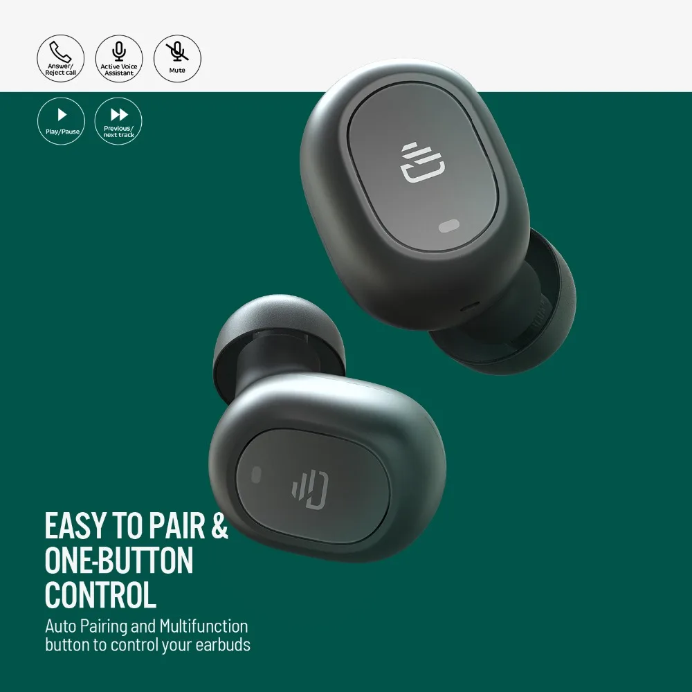 Billige Dudios Zeus Air Bluetooth 5,0 Wahre Drahtlose Ohrhörer HiFi Stereo Sound Mini in ohr Sweatproof Headsets Drahtlose Kopfhörer