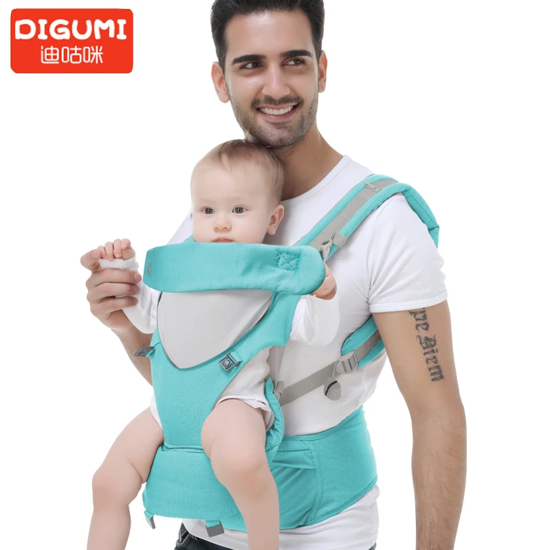 

DIGUMI Hipseat Baby Carriers Kangaroos Ergonomic Carrier Storage bags for newborn and prevent o-type legs sling for baby care