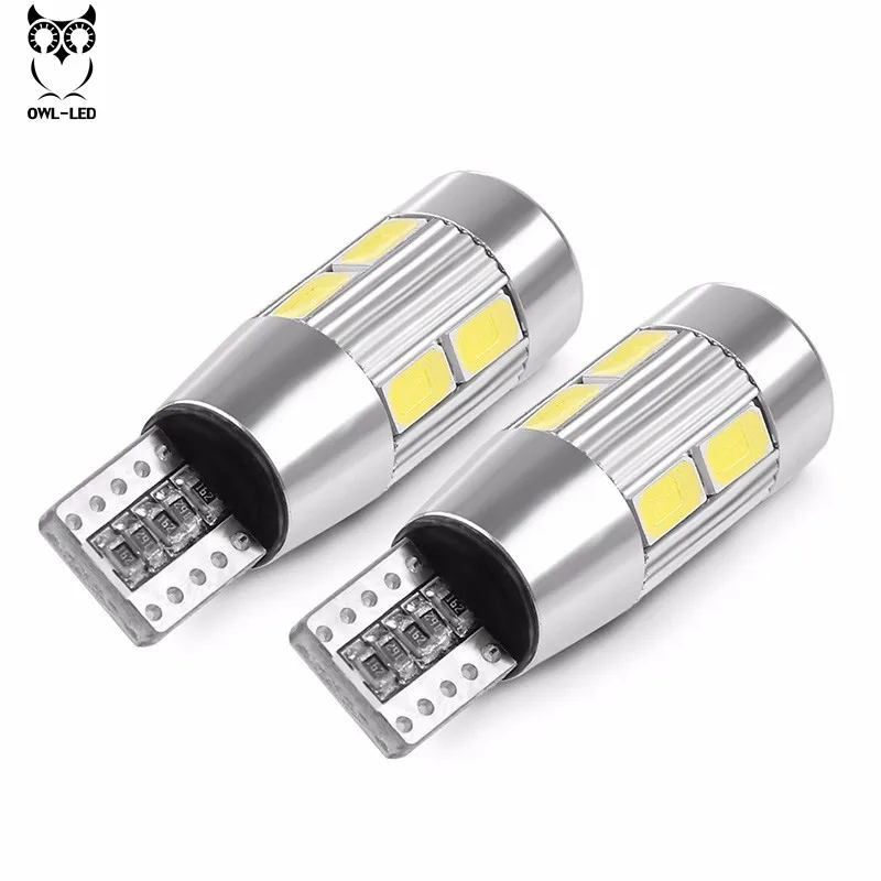 2 шт. стайлинга автомобилей авто светодиодный T10 Canbus 194 W5W 10 SMD 5630 Светодиодный