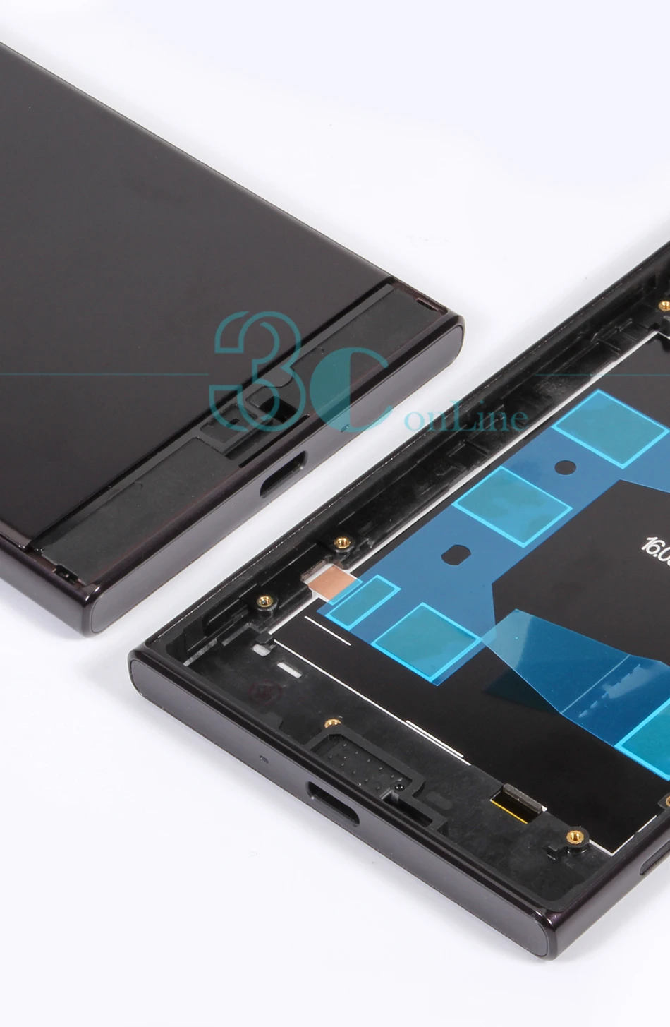 Для Sony Xperia XZ задняя Корпус батареи дверь и средняя рамка и боковые ключи для Xperia XZ металлические запасные части для ремонта