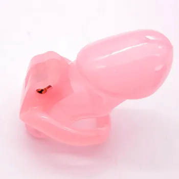 Male Resin Chastity Device,Cock Cage V3 With 4 Size Penis Ring,Cock Ring,Adult Game,Chastity Belt,A380 4