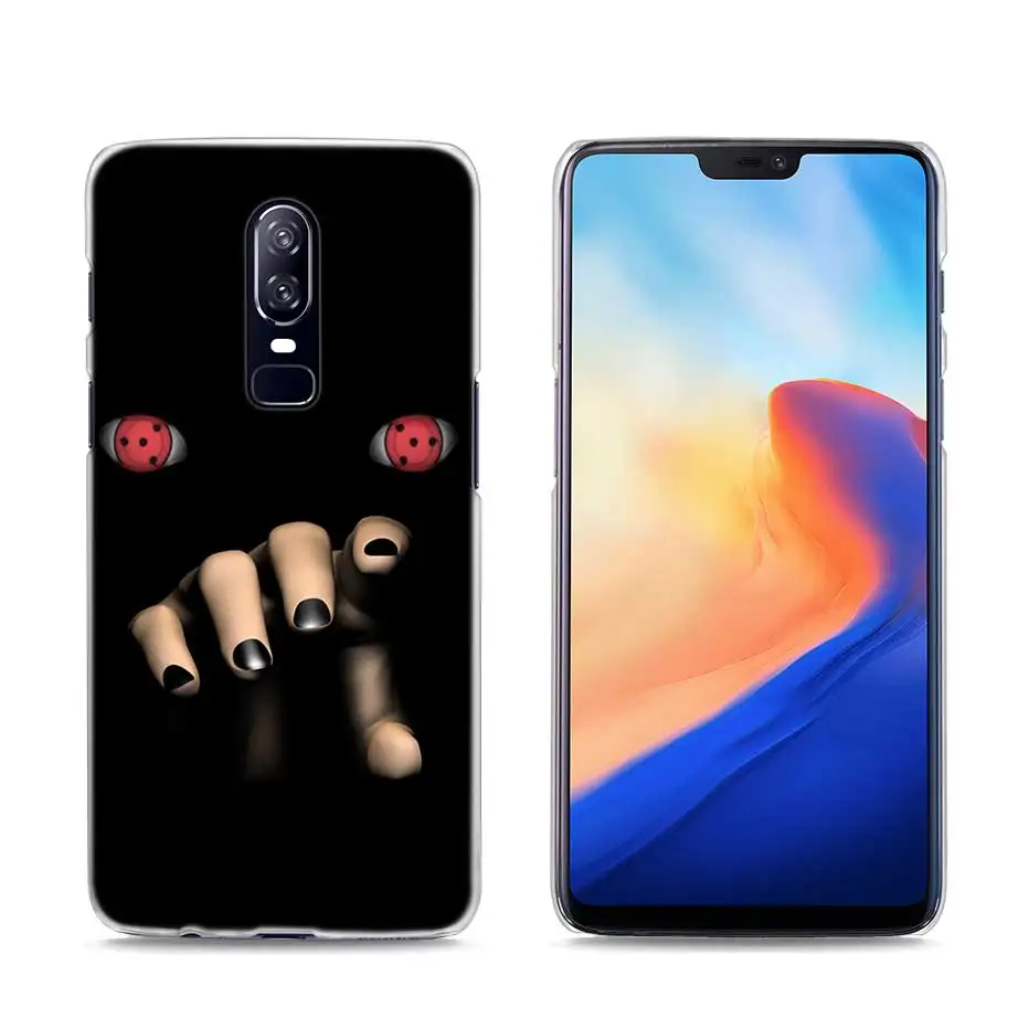 Transparent Hard Case For Oneplus 6 Naruto Sasuke Sharingan