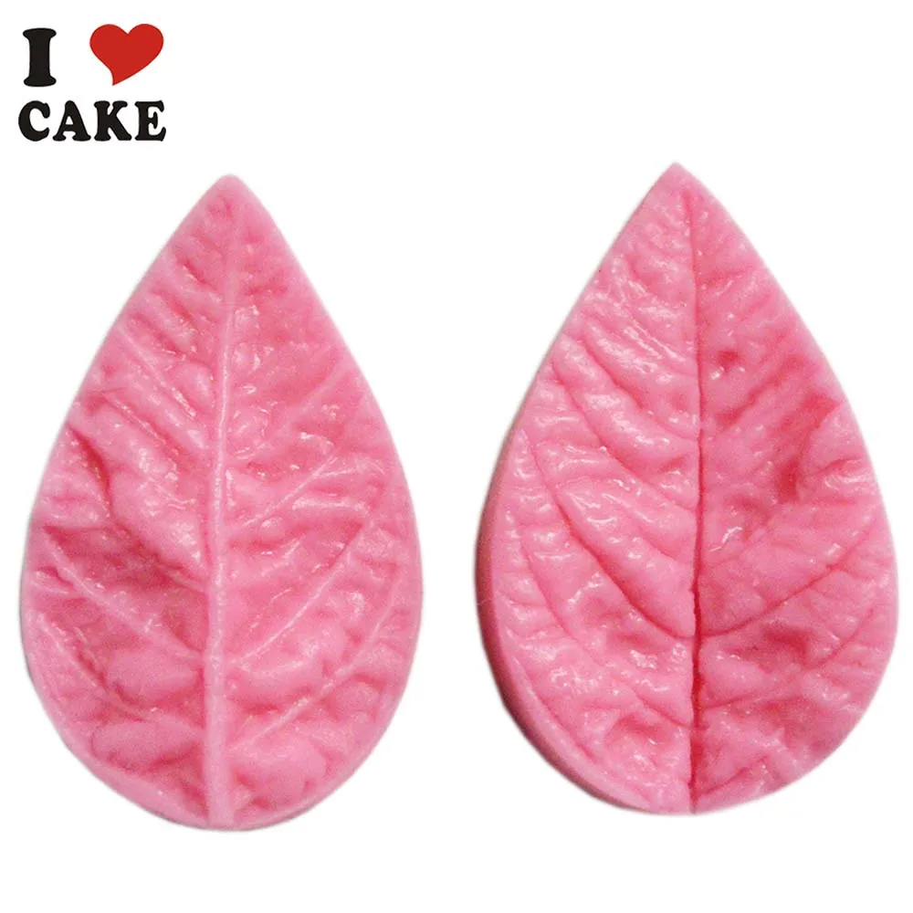 Leaf Press Mold Shaped Silicone Mold Cake Decoration Fondant Cake 3D Food Grade Silicone Mould