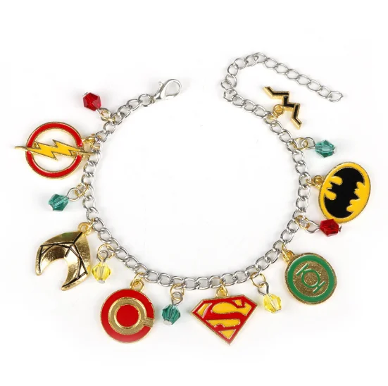 

Justice League Superheros Necklaces Comic Series Hot Movie Cosplay Metal Pendant Fashion Action Figure Toy For Gift 342