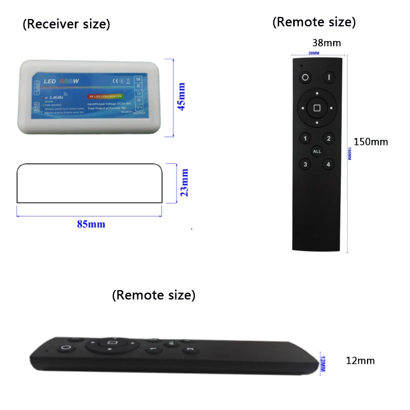 2,4G Группа дистанционного управления CT/RGB/RGBW светодиодный пульт дистанционного управления для 5050 3528 5630 RGB Светодиодные полосы света, DC12-24V