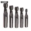 Mèche de défonceuse à extrémité droite à 2 cannelures, HSS, 4mm, 6mm, 8mm, 10mm, 12mm, CNC mèches de fraise, outil de menuiserie ► Photo 2/6
