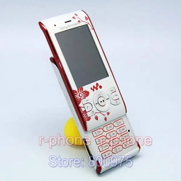 Отремонтированный оригинальный мобильный телефон Sony Ericsson W595 с цветком