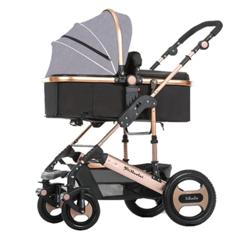 golden baby pram