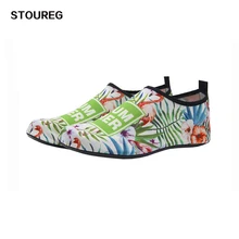 Летняя Женская водонепроницаемая обувь большого размера плюс; пляжная обувь для женщин; цветная пляжная обувь в полоску; zapatos de mujer