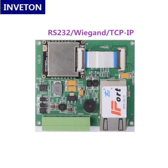 1 шт. мини RS232/wiegand/ethernet UHF RFID считыватель модуль 1-2 м+ макетная плата+ 2dbi керамическая антенна Бесплатный uhf rfid тег образец - Цвет: TCP IP with 2dbi ANT