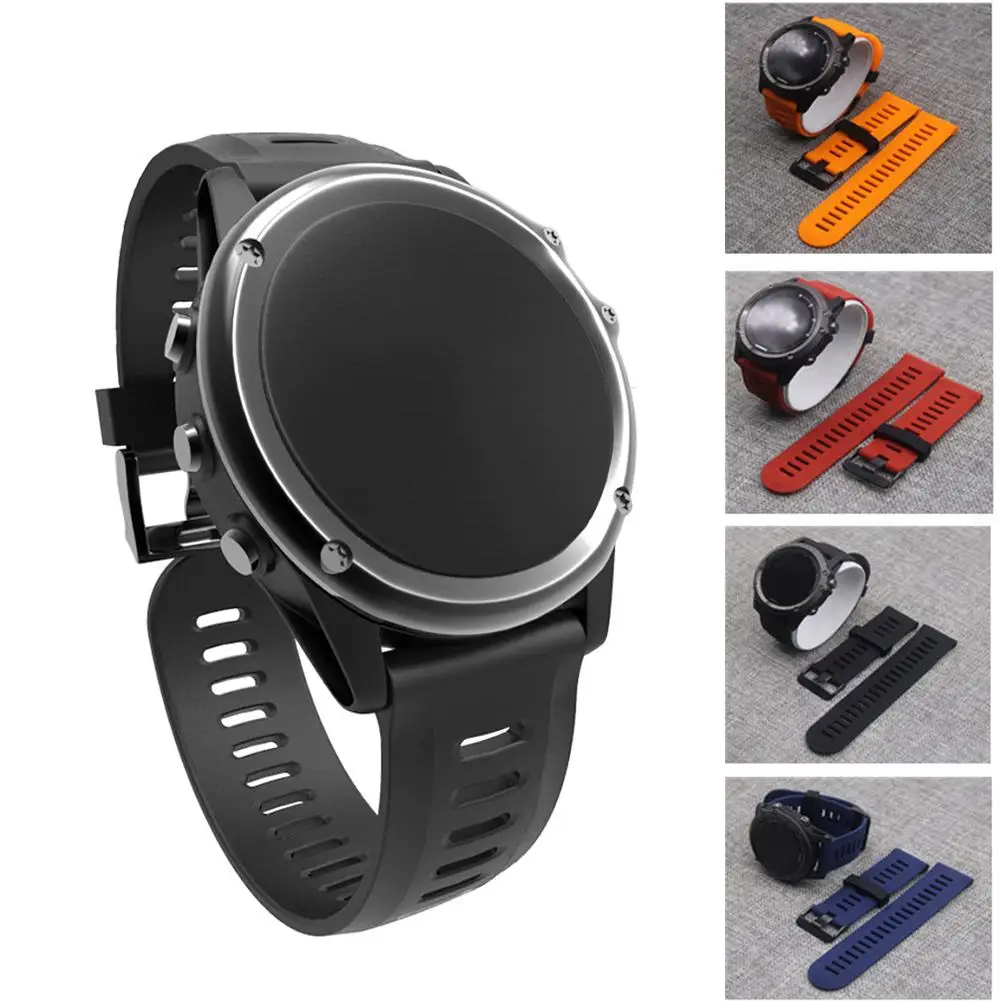 

Replacement Silicone Watch Band Wrist Strap for Fenix 3/Fenix 3HR/5 X