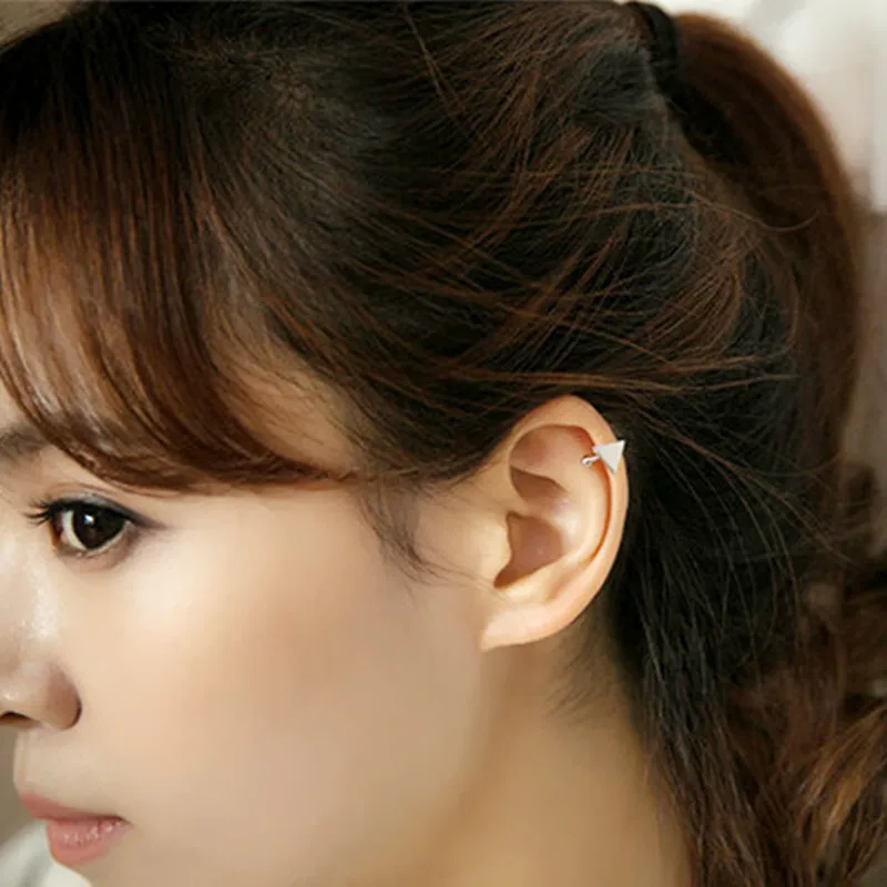 Korean Style Heart Triangle Moon Star Ear Cuff Clip On Earrings For Women Girls Wedding Jewelry Invisible Without Pierced Ears - Image 3