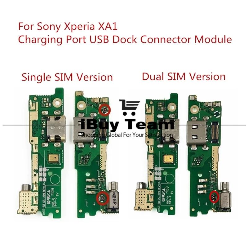 Для sony Xperia XA1 зарядный порт USB разъем гибкий кабель зарядное устройство Модуль для Xperia XA1 двойной запасные части