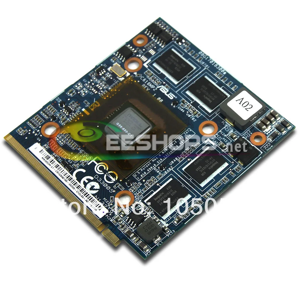 New nVidia GeForce 9650M GT G96 650 C1 MXM II DDR2 1GB VGA