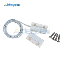 Sensor de ventana de puerta con cable MC38, interruptor magnético de alarma de 330MM de longitud, 100V CC, normalmente cerrado, NC para seguridad del hogar, 1 par MC-38