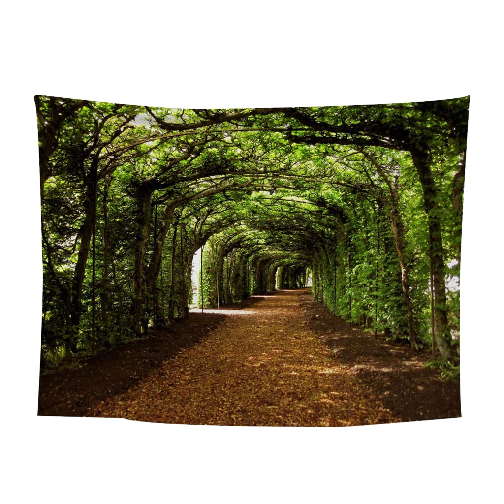MagiDeal Landscape Printed Hanging Wall Tapestry Hippie Retro Home Decor Yoga Beach Towel  Home Textile 