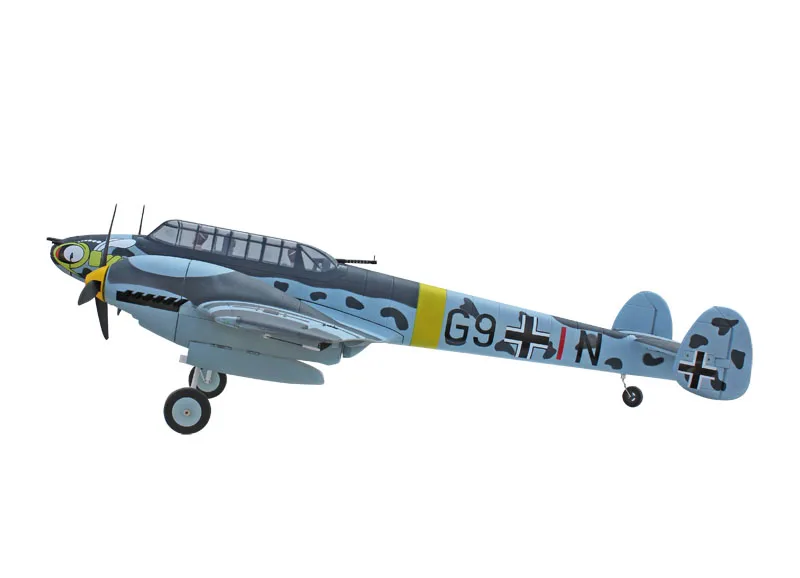 Dynam 1500MM Messerschmitt BF-110 Propeller RC RTF Plane W/ Motor Servos ESC Battery TH03645