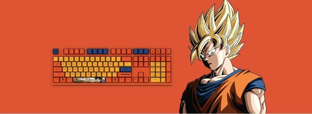 115 ключей/набор оригинальные AKKO Dragon Ball Z PBT Dye сублимационные Чехлы для клавиш для механической клавиатуры сын Goku vegeta OEM профиль