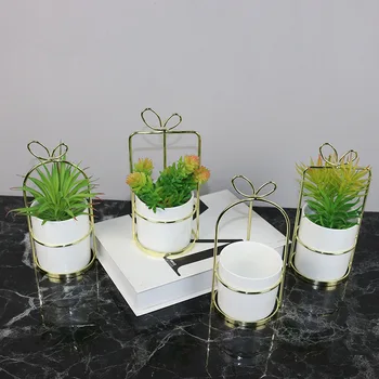 

Korean Style Ceramics Succulent Flower Pot Green Plant Container Ceramic Vase Home Garden Decoration Ornament Garden Supplies