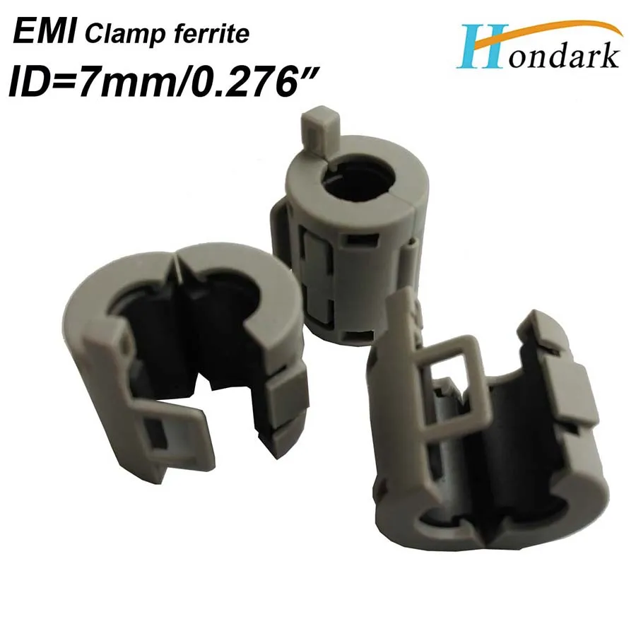 inner 7mm 0.28'' ferrite clamps ferrite clip electronics filter ferrite