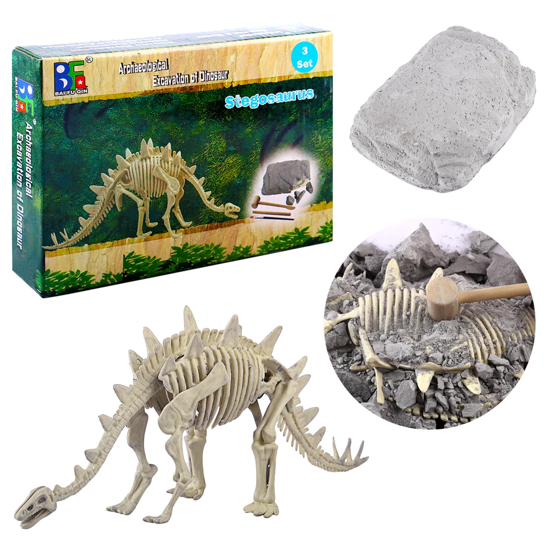 

Discover Dinosaur Kit Skeleton Bones Model Archaeology Excavation Toys Creative Educational Toys for Childern