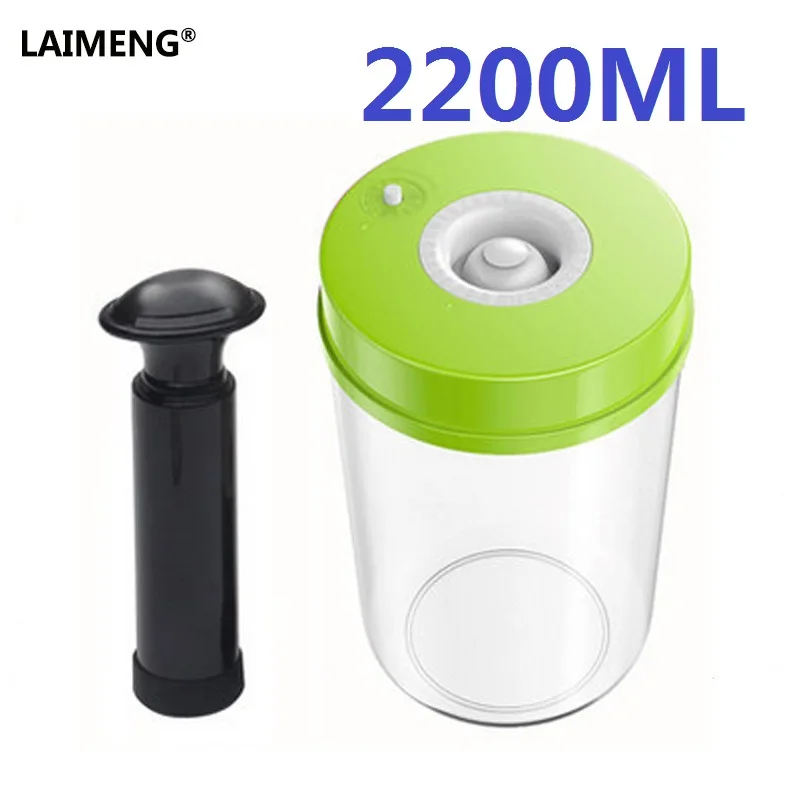 LAIMENG High Quality Plastic Vacuum Sealer Canister Large Capacity 2200ml Vacuum Container For Marinating S170 LAIMENG High Quality Plastic Vacuum Sealer Canister Large Capacity 2200ml Vacuum Container For Marinating S170