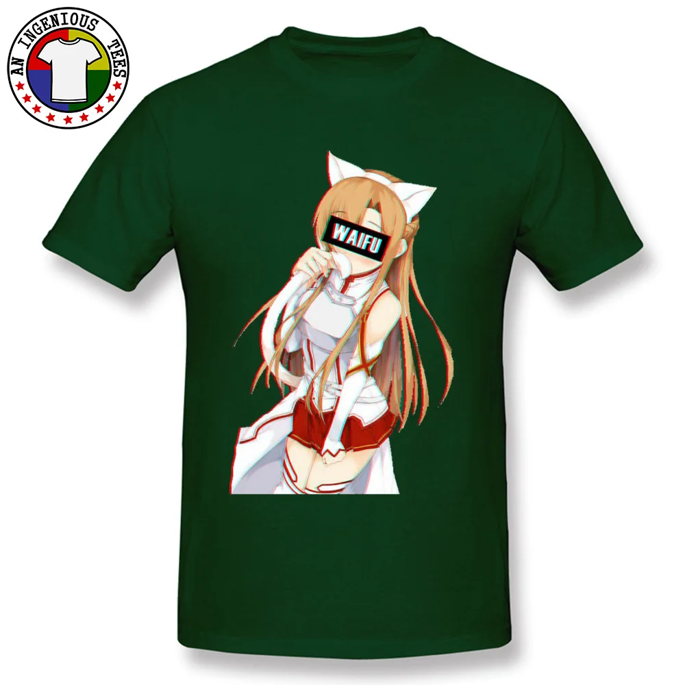 Neko-Waifu-Zero-Two- 100% Cotton Men Short Sleeve Tops & Tees 3D Printed NEW YEAR DAY T Shirt Family Round Collar Tops T Shirt Neko-Waifu-Zero-Two- dark