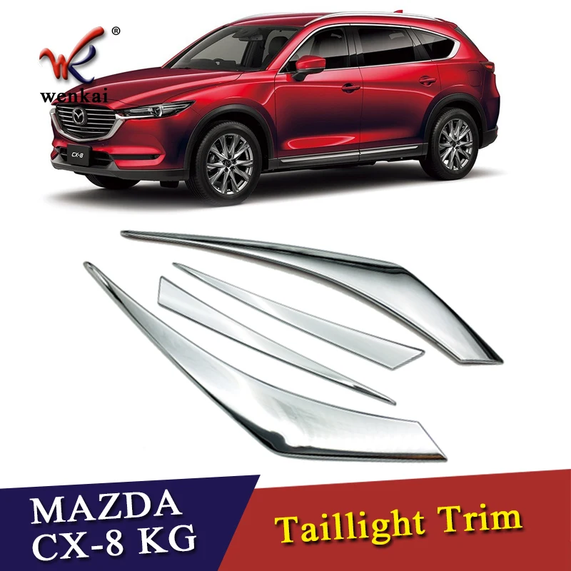 ABS Chrome 4 шт. задний фонарь накладка на светильник планки для Mazda 5кг 2018 2019