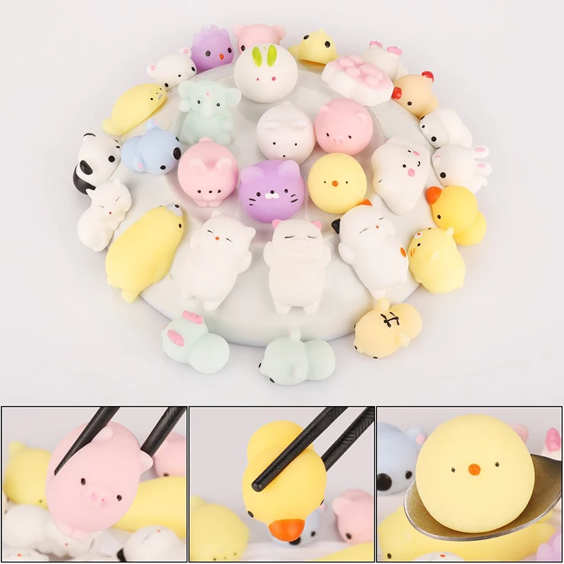 30 шт. животного Squishies игрушки пасхальное яйцо наполнителей Kawaii Squishy Panda ленивый