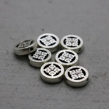 

10PCS Hot wholesale Snap Boutique Round Alloy Findings separate Fittings for Accessory 17x4.5mm Jewelry Making Design DIY beads