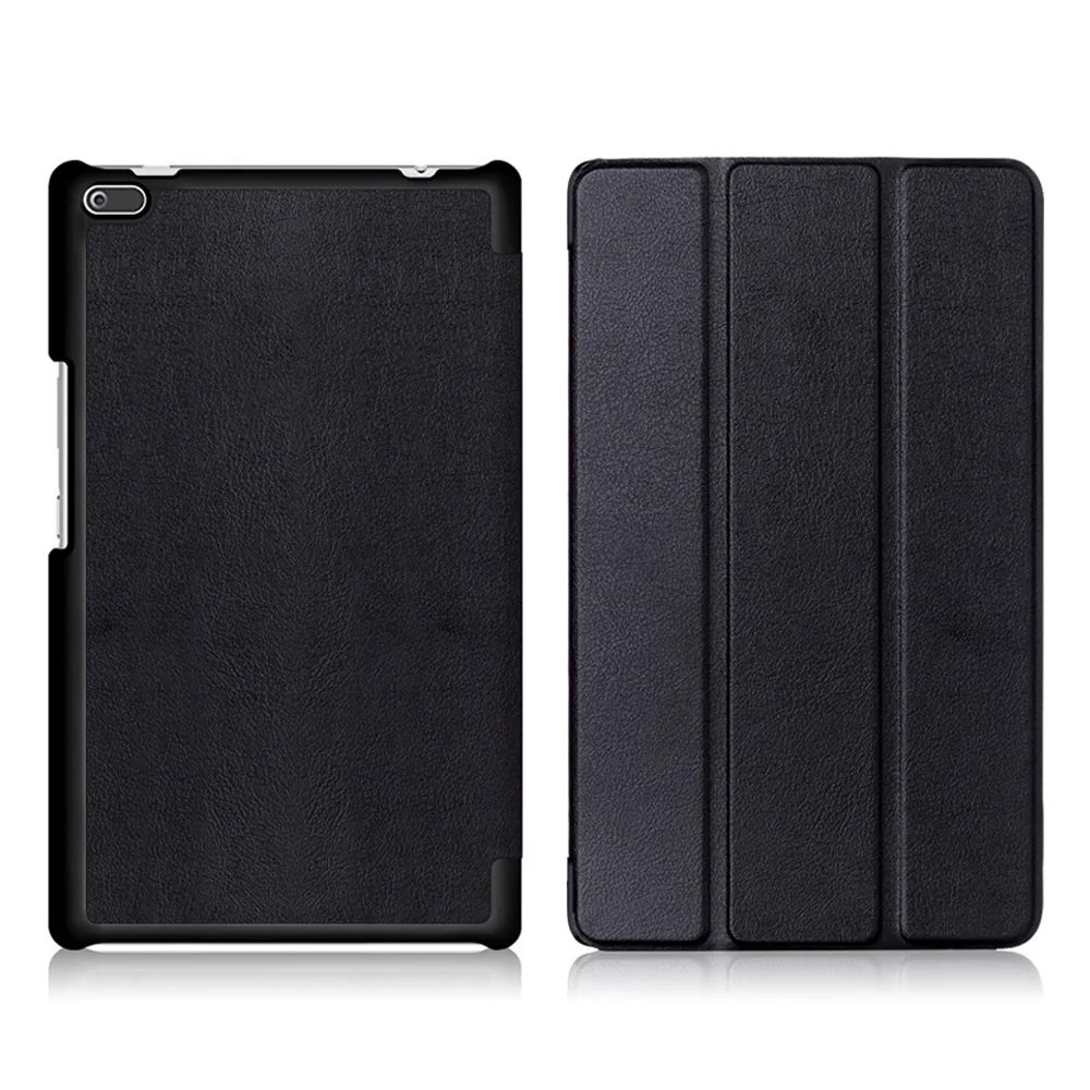 PU Leather Cover for Lenovo Tab4 Tab 4 8 8504 TB-8504x 8504F 8504N 8inch Tablet Flip Magnet Smart Case Funda+Film+Pen