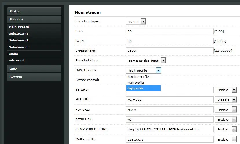 H264 H.264 h265 h.265 hdmi к IP видео youtube rtmp живое потоковое hevc кодер ТВ ip tv потоковое h265 видео сервер Facebook