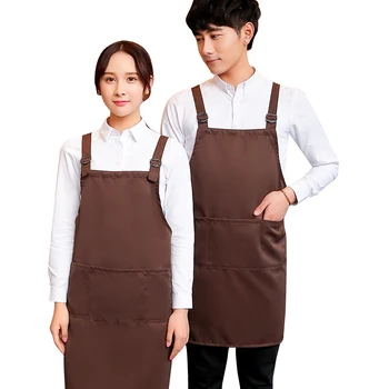 

Kitchen Fashion Cooking Bib Apron Men and Women Work Wear LOGO Print