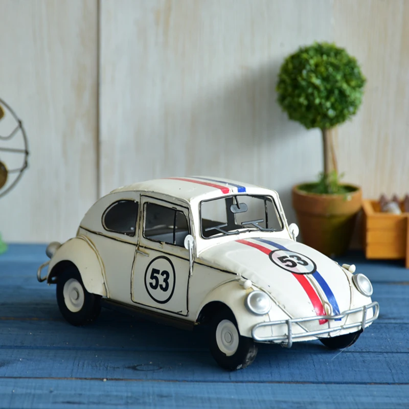 

Beetle Car Model Ornament Decoration Vintage Handmade Bar Cafe Hotel Clothing Store Furniture Decoration gift Crafts WL5241517