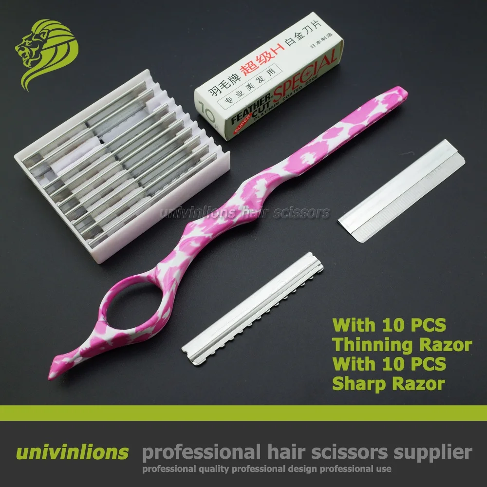 7" with sharp/thin blade barber razor hairdressing blades hair salon