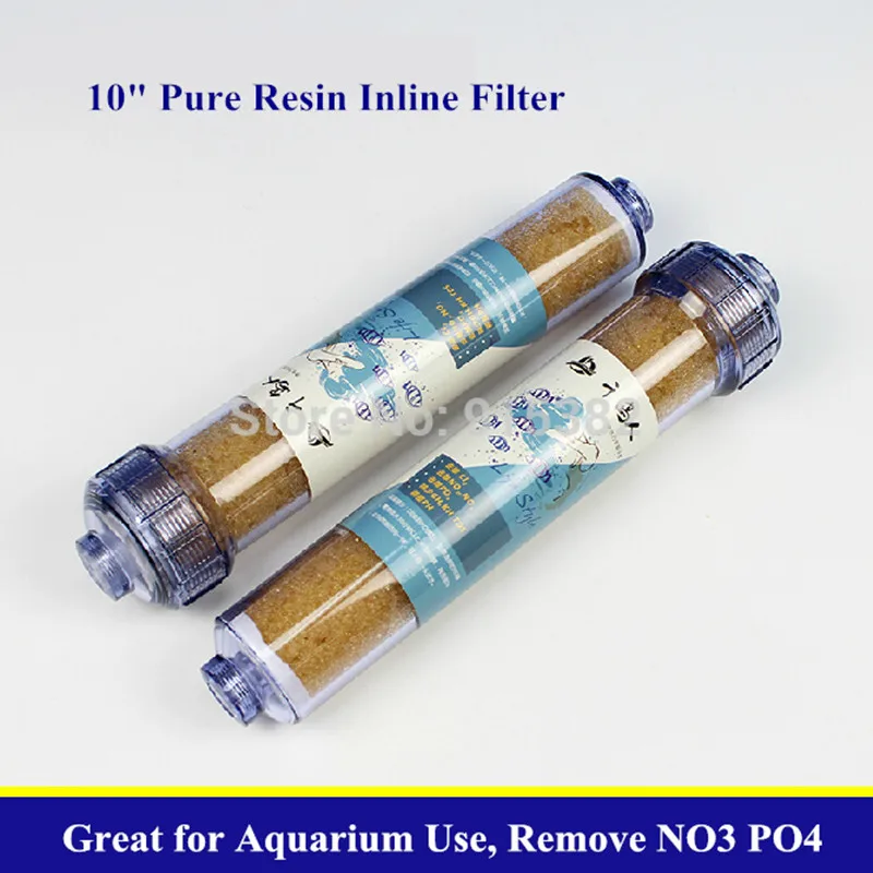 Inline Mixed Bed Ion Exchange Resin Demineralization DI Filter 2"x 10