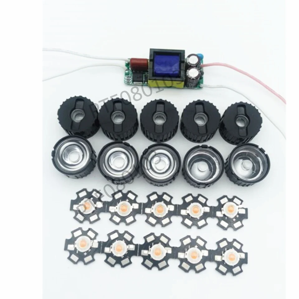10X 3W Plant Grow Full Spectrum 380-840nm High Power LED 6-10x3w driver