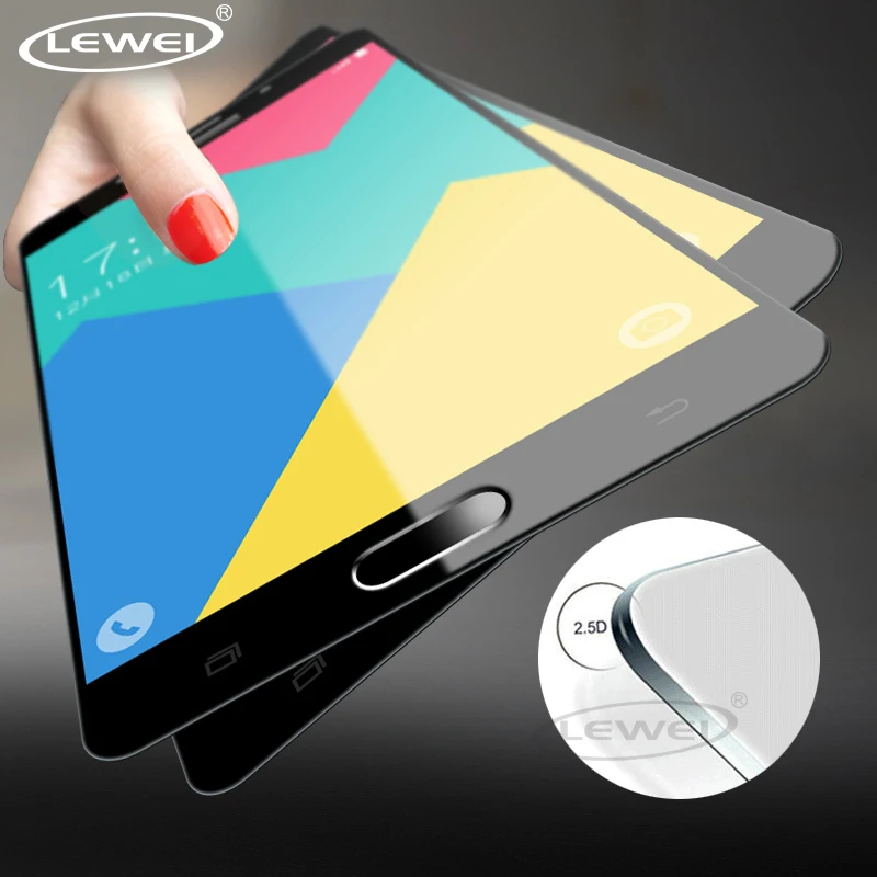 

LEWEI 2.5D Tempered Glass for Samsung Galaxy S5 S6 S7 A3 A5 A7 2017 A9 Pro 2016 Note 4 Note 5 Full Screen Protector Cover Case