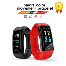 Сердечного ритма для контроля кровяного Давление монитор сердечного ритма Смарт Браслет IP68 Водонепроницаемый Цвет Экран смарт-браслет Фитнес трекер для s6