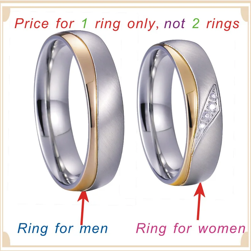 Обручальные кольца для мужчин, юбилей, Женские Ювелирные изделия, золото, серебро, цвет, для него и для нее, одинаковые Свадебные Кольца для пары, набор