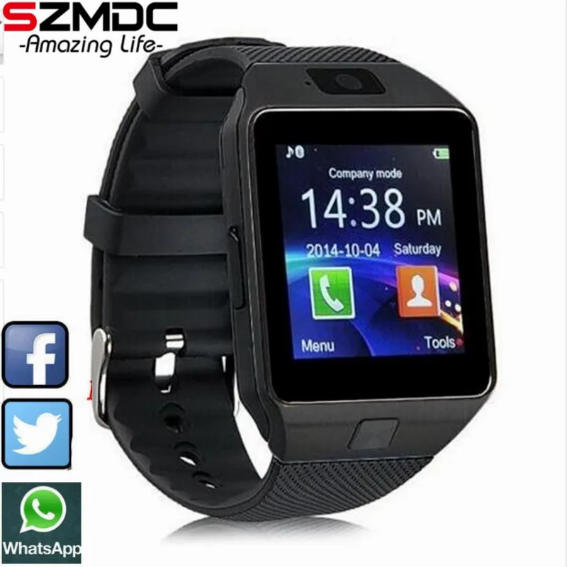 2017 New font b Smart b font font b Watch b font dz09 With Camera Bluetooth