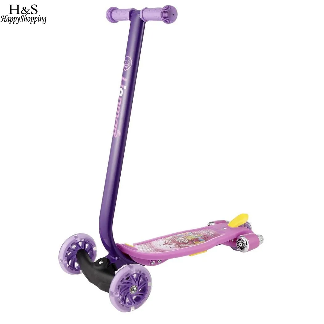 

New Kick Scooter Child Kids 3-Wheel Stroller with LED Light Wheels and Music Kids Scooters Pro Scooter