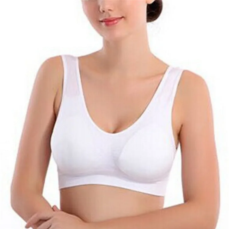 Backless Padded Bra Comfortable Wireless Brassiere Breathable Seamless