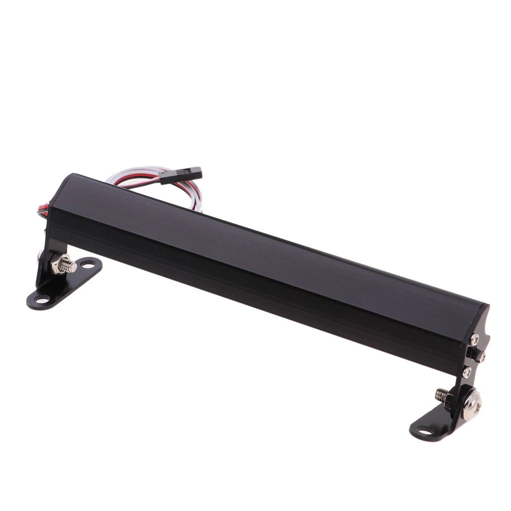 RC 15 LEDs 139mm Metal Light Bar for 1/10 1/8 RC Model Car Trucks Buggy TRX4 D90 B
