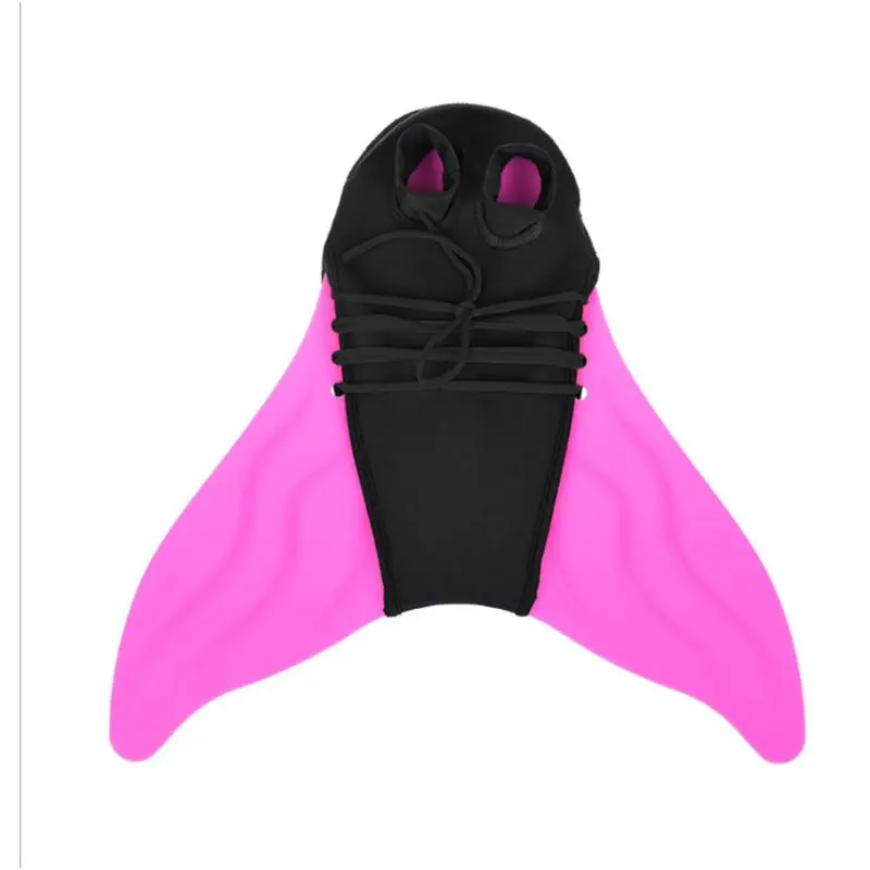 Children's Swimming Fins 1 Pc Training Flippers Color Siamese Diving Tail Swimming Equipment