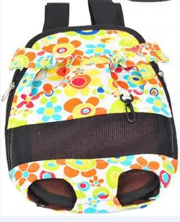 Рюкзак для домашних животных мягкая нагрудная сумка из парусины сумка для переноски собак многофункциональная Передняя сумка для собак портативный рюкзак ножки вид спереди - Цвет: Color 3